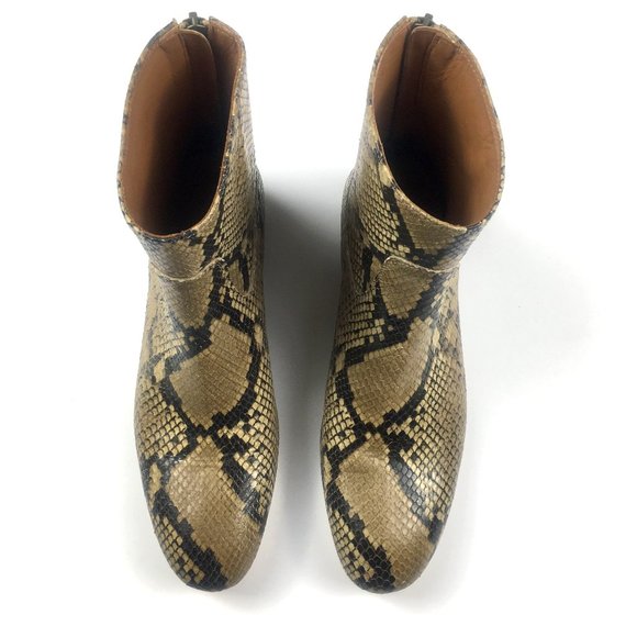 Anthology Paris Python Leather Boots - NEW - Picture 8 of 14